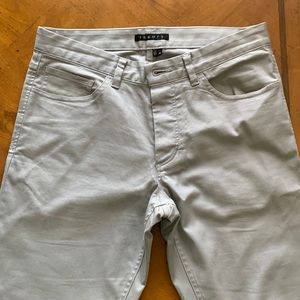 Theory, Five Pocket Pants, Grey, Mens Size 30